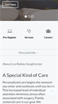 Mobile Screenshot of losroblessurgicenter.com